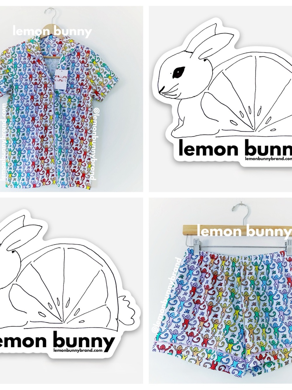 Roller Rabbit Disco Monkey Polo Pajamas in Rainbow Size X-Small XS Brand New NWT